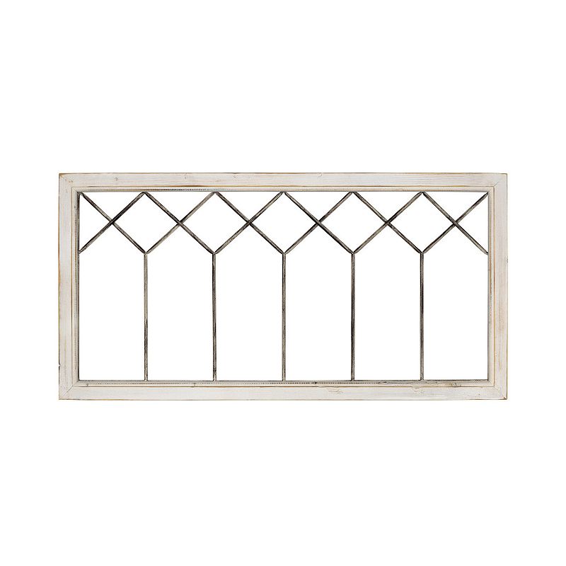 Stratton Home Decor Distressed Window Panel Wall Decor