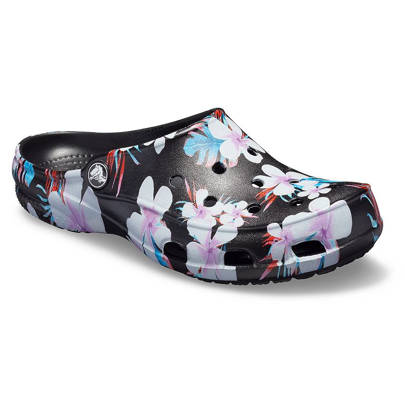 UPC 191448304109 product image for Crocs Freesail Women's Graphic Clogs, Size: 7, Tropical Floral Black | upcitemdb.com