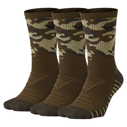 Men's Nike 3pack Dry Everyday Max Camo Crew Socks