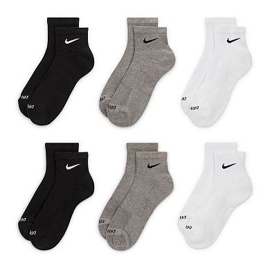 Men's Nike 6-Pack Everyday Plus Cushion Ankle Training Socks 