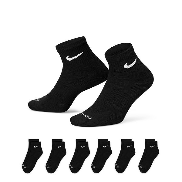 Nike 6 Pack Everyday Cushioned Ankle Socks White