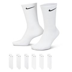 Mens white nike hot sale crew socks