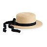 Women's LC Lauren Conrad Grosgrain Packable Boater Hat