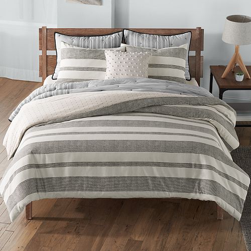 Sonoma Goods For Life Farmhouse Stripe Duvet Cover Set