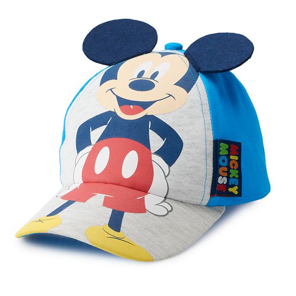 Age 2-7 Disney Little Boys Mickey Mouse Character Cotton Baseball Cap Red/Black 
