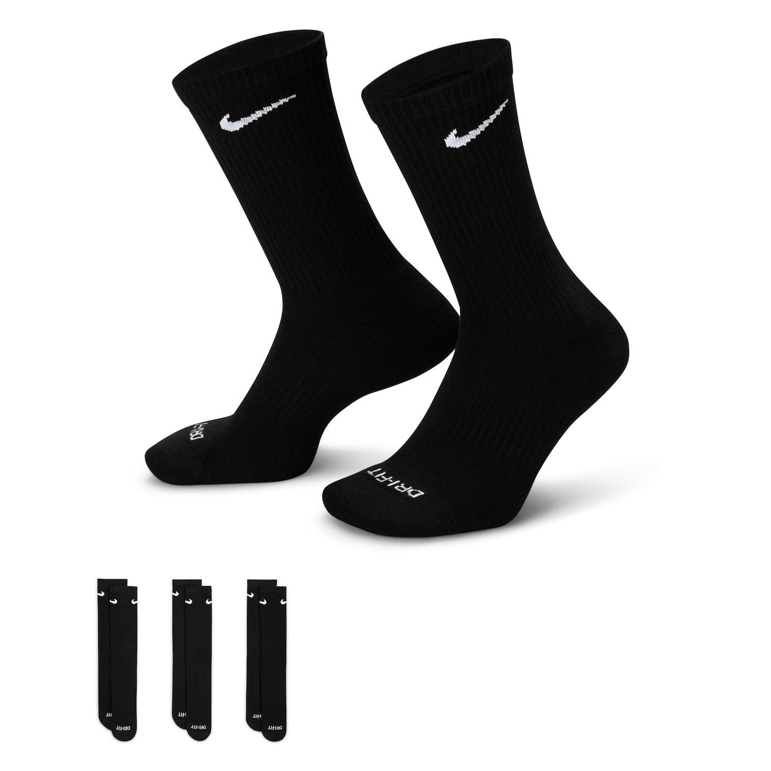 black tall nike socks