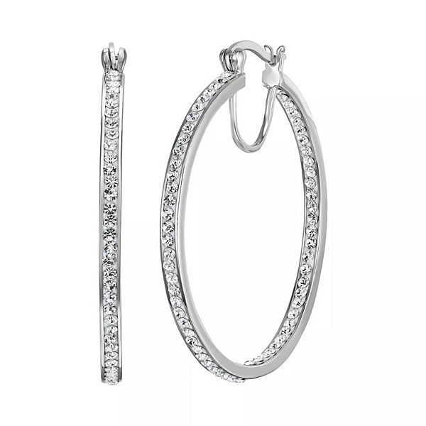 Chrystina Crystal Hoop Earrings