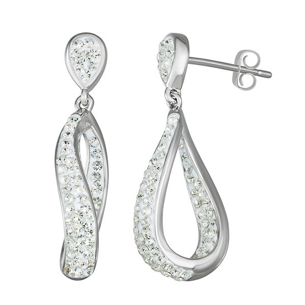 Chrystina Crystal Dangle Drop Earrings