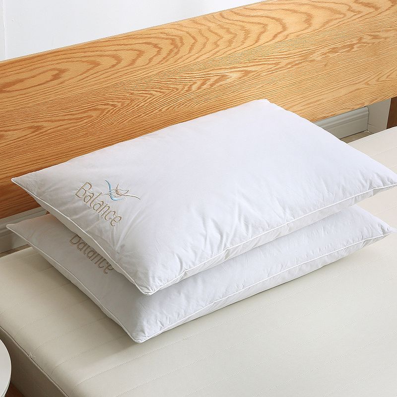 Dream On 2-pack Balance Memory Pillow, White, King