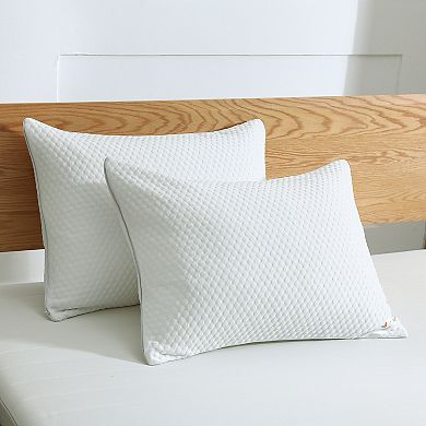Dream On Cool Knit Fabric Feather Pillow