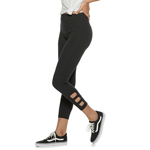 Juniors' SO® Side Cutout Ankle Leggings