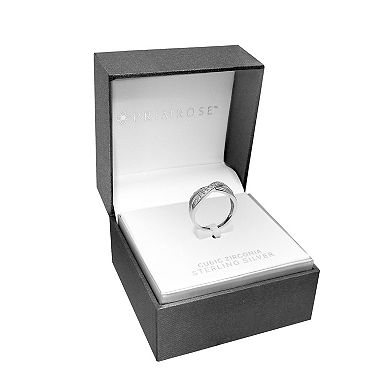 Primrose Sterling Silver Cubic Zirconia Wrap Ring