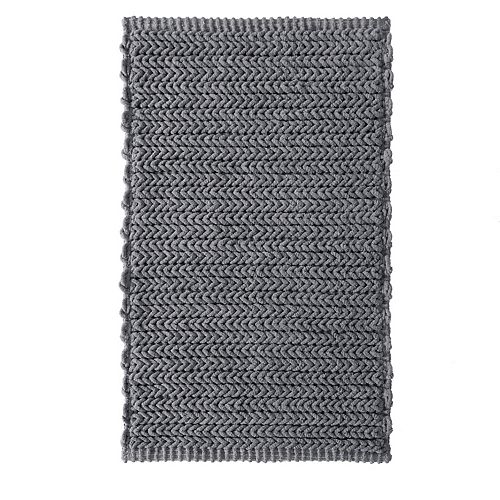 Madison Park Signature Copula Yarn Dyed Cotton Chenille Chain Stitch Rug