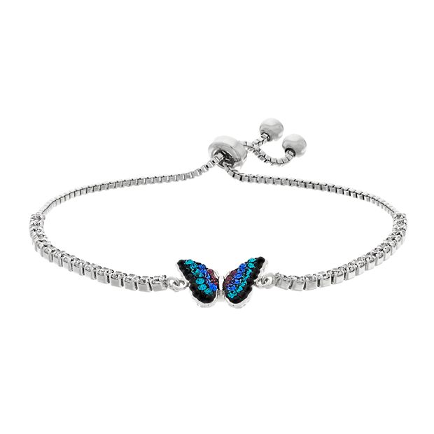 Crystal butterfly store bracelet