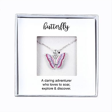 Crystal Collective Crystal Butterfly Pendant Necklace