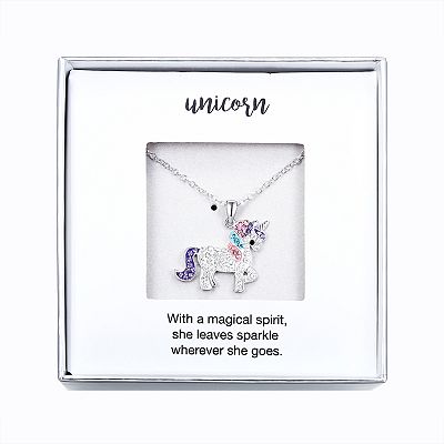 Kohls unicorn necklace hot sale