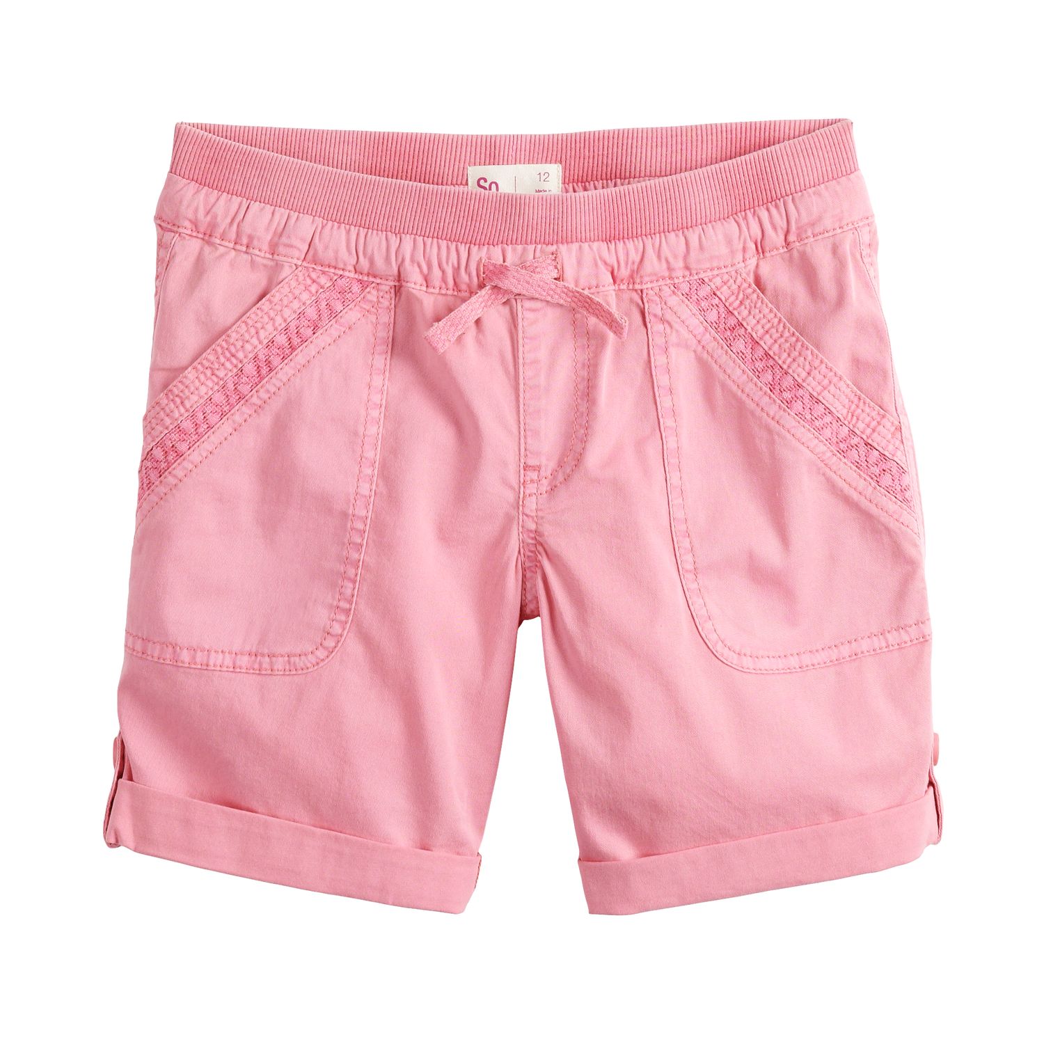 girls plus size bermuda shorts