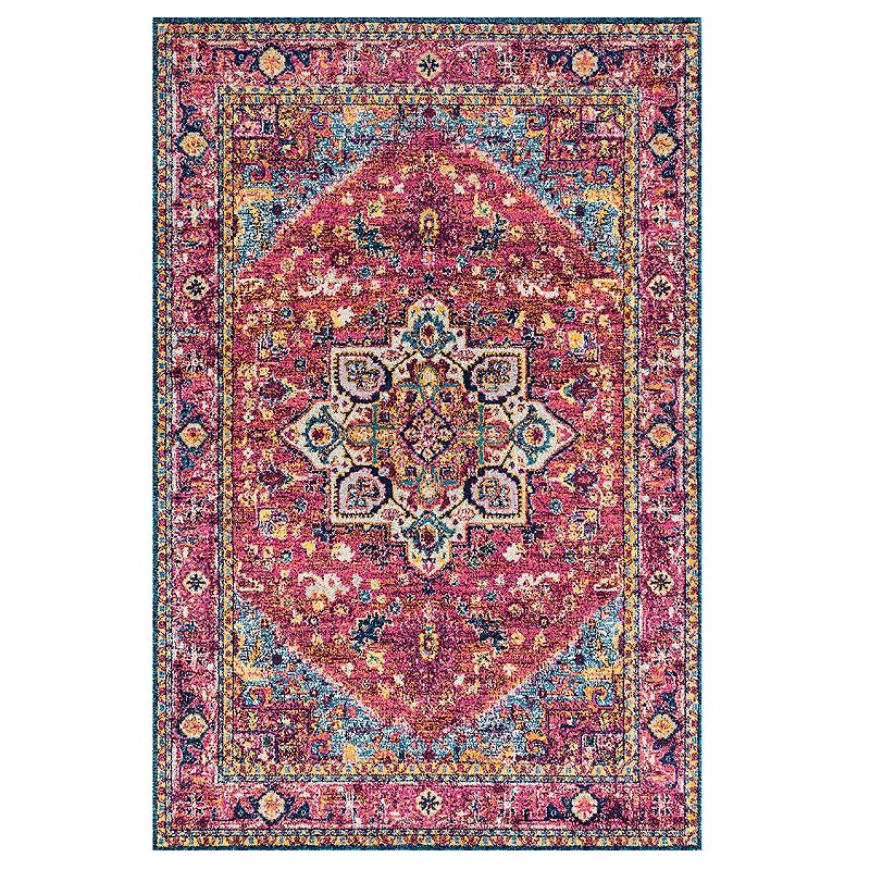 United Weavers Abigail Zuri Rug, Pink, 5X7 Ft