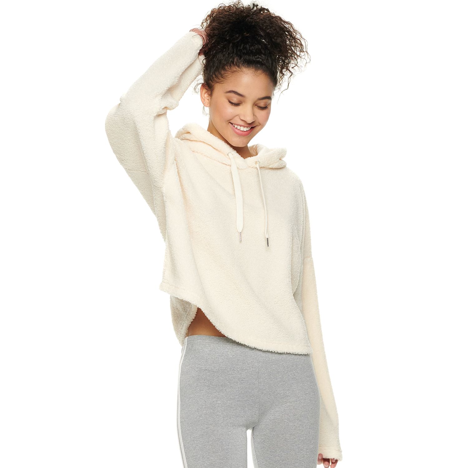 kohls cropped hoodie