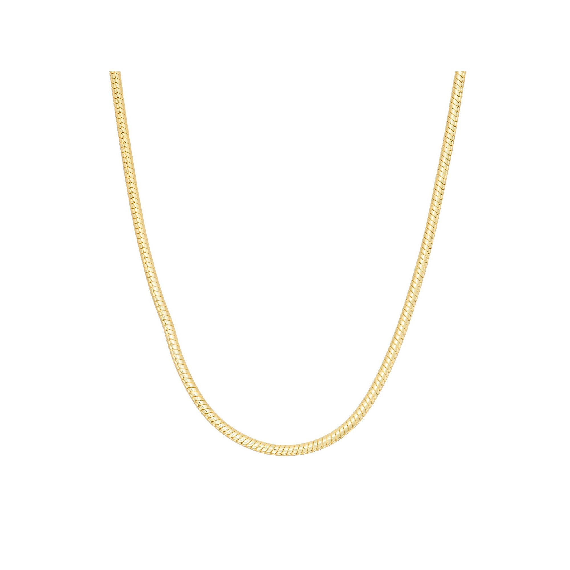 Jordan Blue Womens 14k Gold Over Silver Snake Chain Necklace, Size: 16,