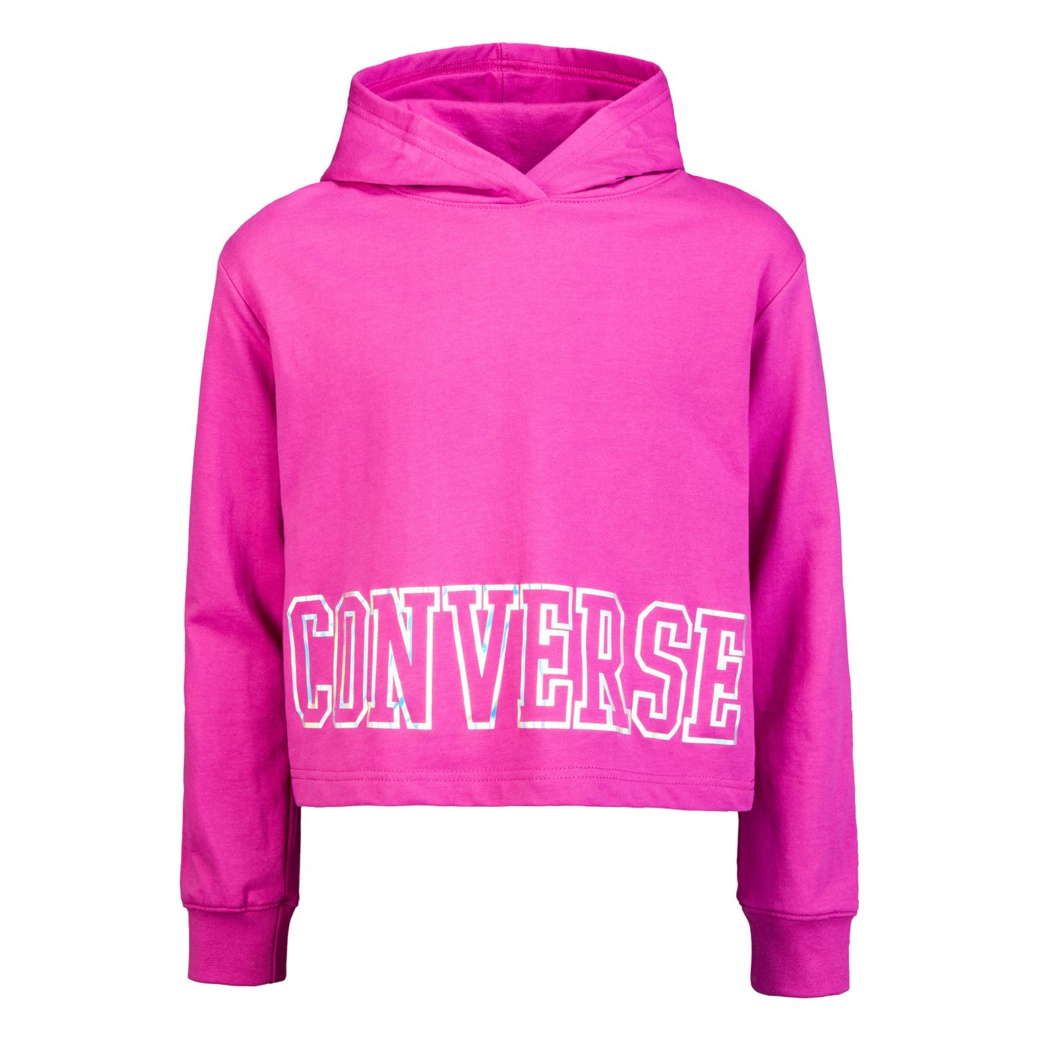 converse crop hoodie