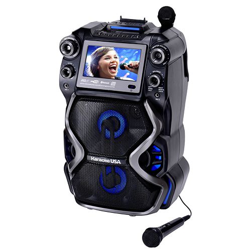 Karaoke USA Portable Professional CDG/MP3G Karaoke Player with 7in