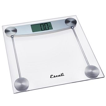 Escali Clear Glass Bathroom Scale
