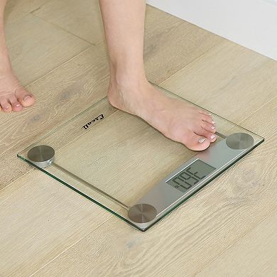Escali Clear Glass Bathroom Scale