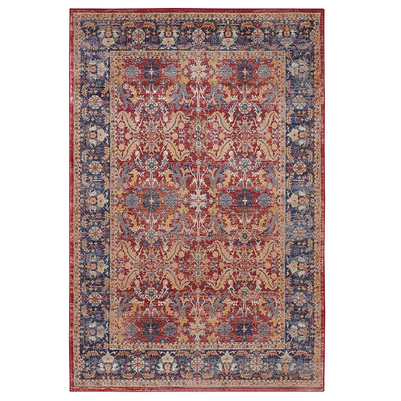 Nourison Global Vintage Persian II Rug, Red, 6Ft Rnd