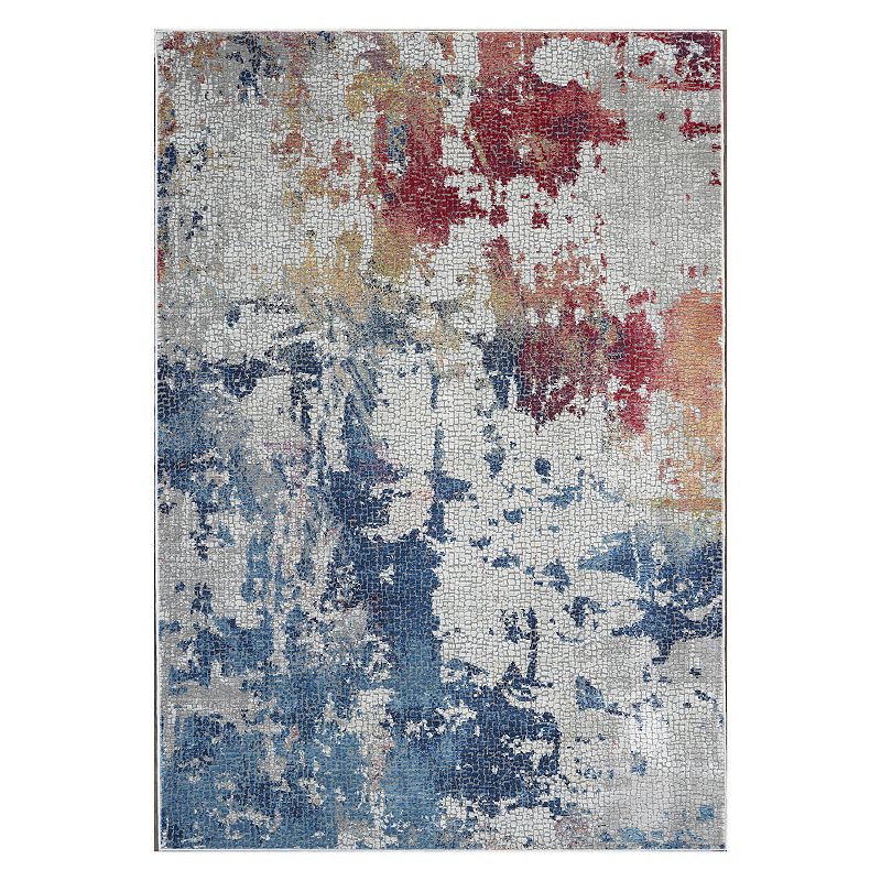 Nourison Global Vintage Abstract II Rug, Multicolor, 6Ft Rnd