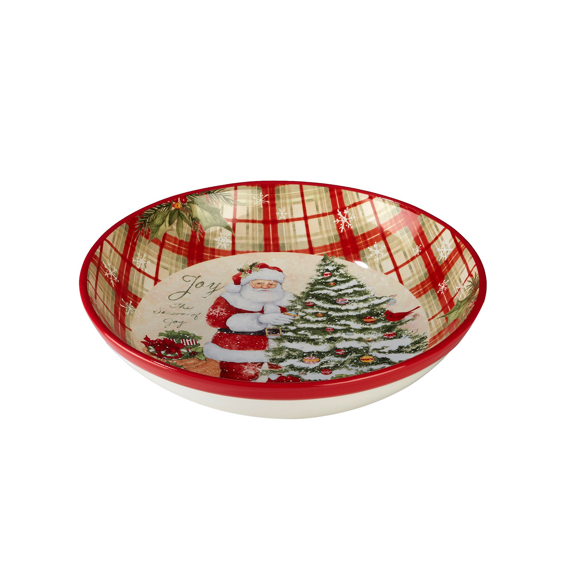 Certified International Holiday Wishes Pasta Serving Bowl, None