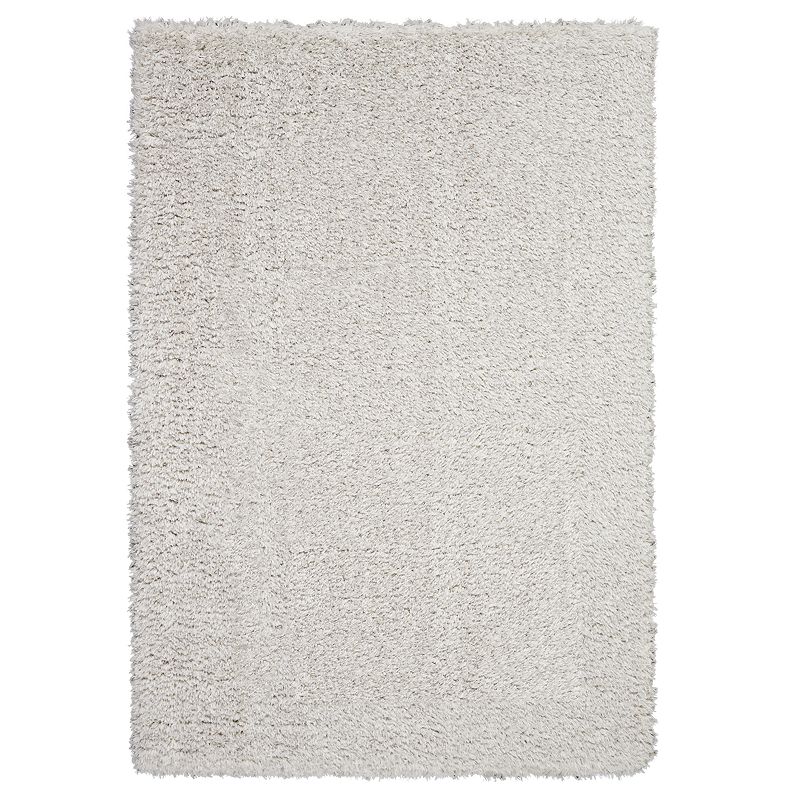 Nourison Ultra Plush Shag I Rug, Light Grey, 5X7 Ft