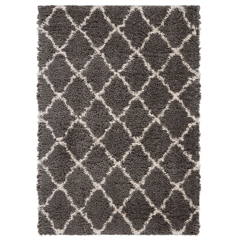 Nourison Ultra Plush Shag II Rug, Grey, 5X7 Ft