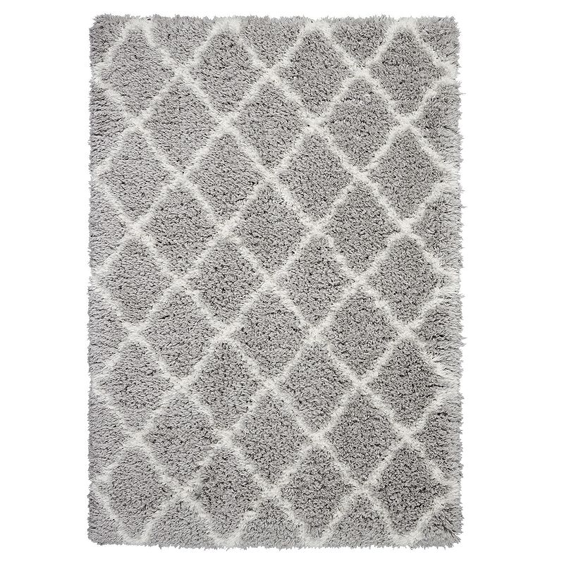 Nourison Ultra Plush Shag II Rug, Grey, 5X7 Ft