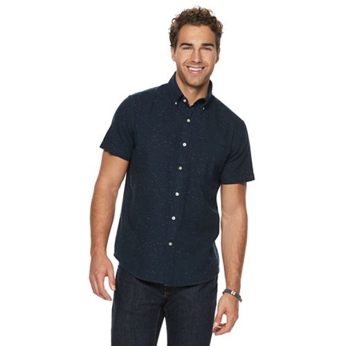 Men's SONOMA Goods for Life® Linen-Blend Button-Down Shirt