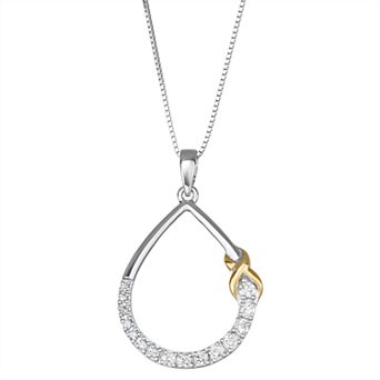 HDI 1/3 Carat T.W. Diamond Teardrop Pendant