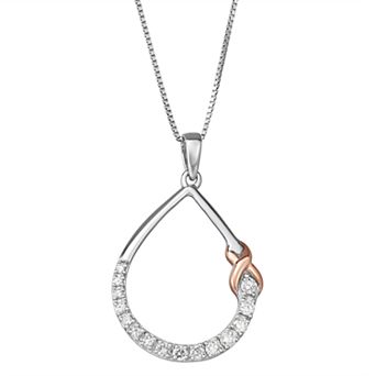 HDI 1/3 Carat T.W. Diamond Teardrop Pendant