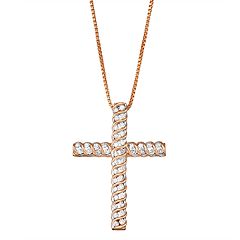 Kohls sideways deals cross necklace