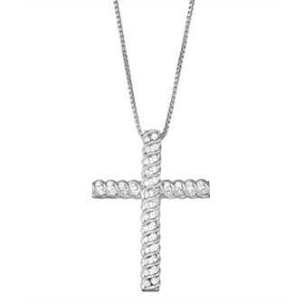 HDI 1/2 Carat T.W. Diamond Cross Pendant
