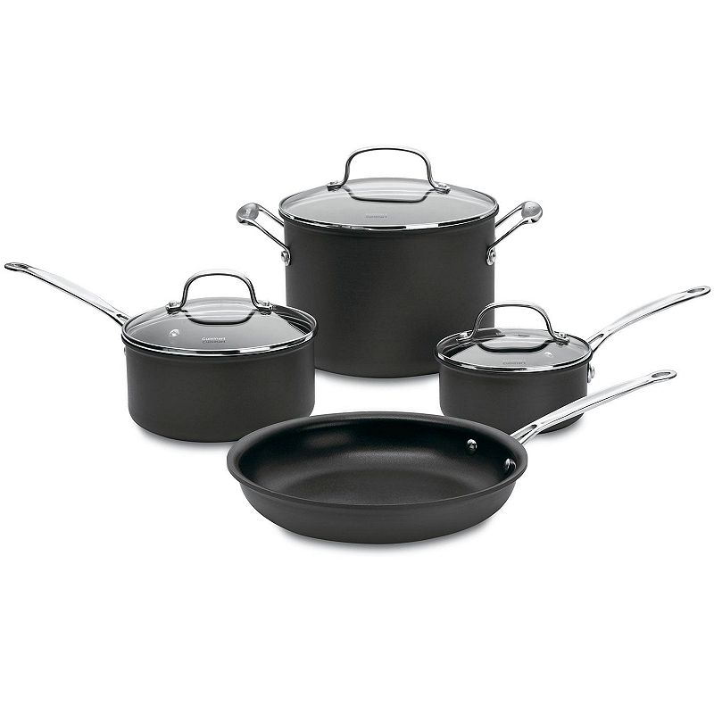 UPC 086279191342 product image for Cuisinart Chef's Classic Nonstick Hard-Anodized 7 pc. Cookware Set, Grey | upcitemdb.com