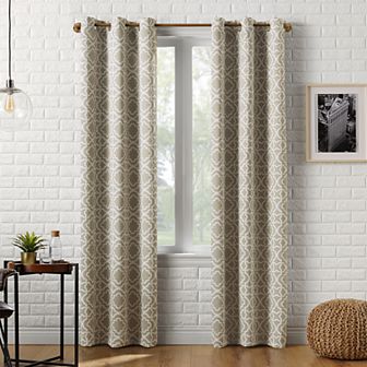 Sun Zero Barnett Trellis Blackout Grommet Curtain Panel