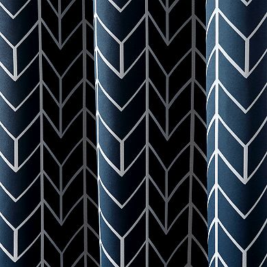 Sun Zero Kenwood Chevron Blackout Grommet Curtain Panel