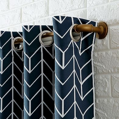 Sun Zero Kenwood Chevron Blackout Grommet Curtain Panel