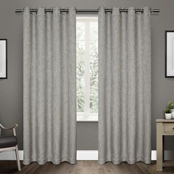 Exclusive Home 2-pack Vesta Textured Woven Blackout Window Curtains