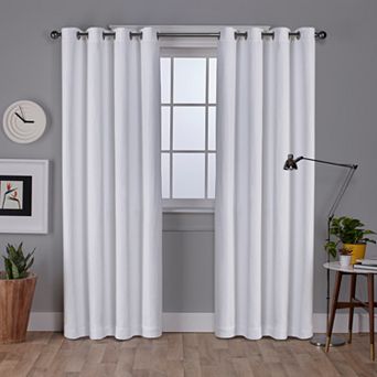 Exclusive Home 2-pack Vesta Textured Woven Blackout Window Curtains