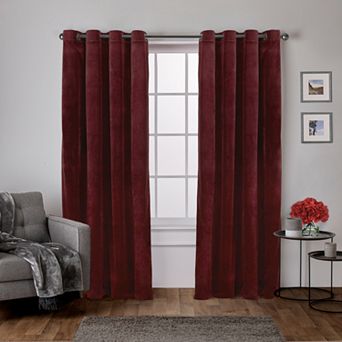 Town and Country Velvet Heavyweight 2 Window Curtain Panels