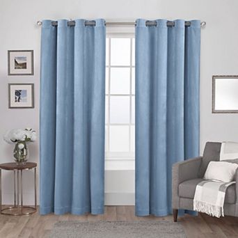 Town and Country Velvet Heavyweight 2 Window Curtain Panels