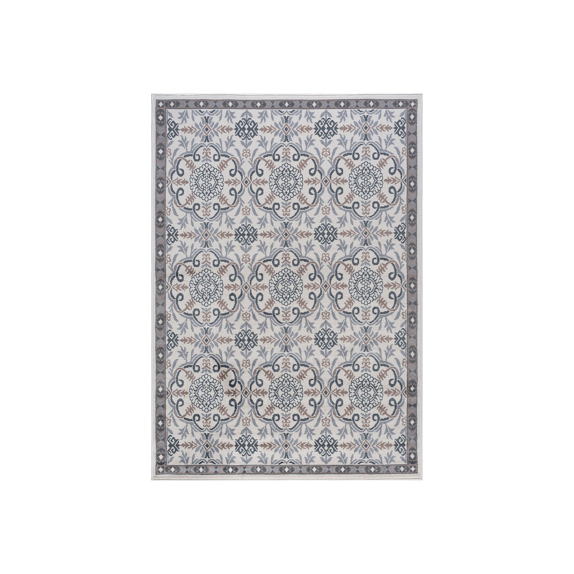 KHL Rugs Izel Brocade Indoor Rug, Ivory