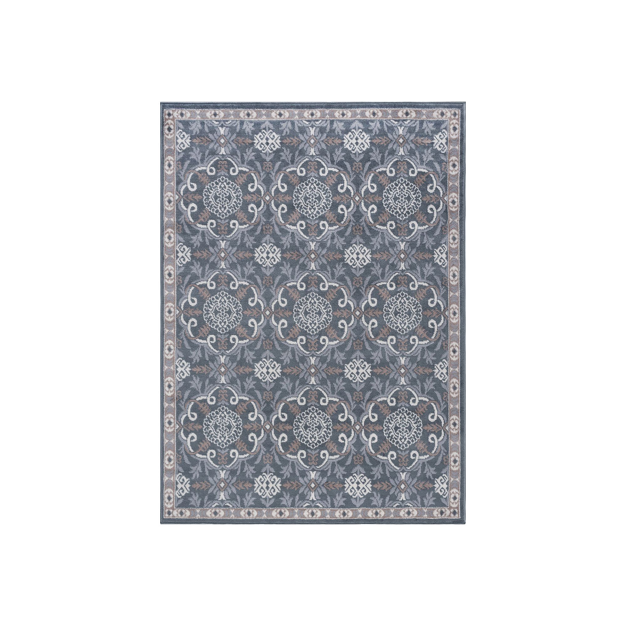 KHL Rugs Izel Brocade Indoor Rug, Gray