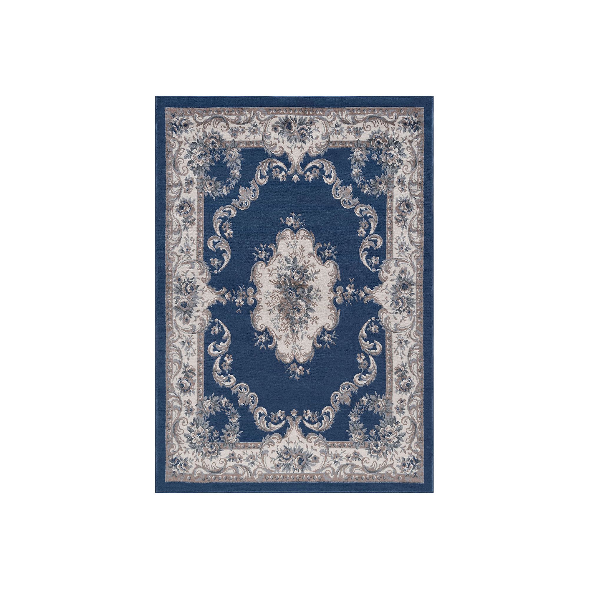 KHL Rugs Jolie Ornate Indoor Area Rug, Blue